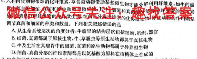 2023届新高考单科模拟检测卷 XKB-E(4四)4生物