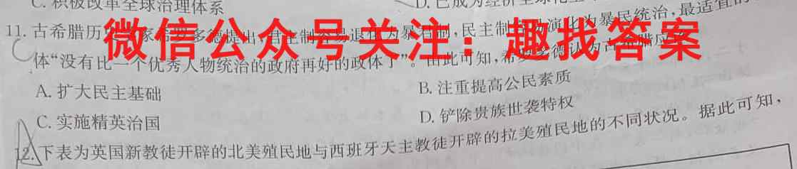 2023普通高等学校招生全国统一考试内参模拟测试卷 新高考(六)6政治试卷答案