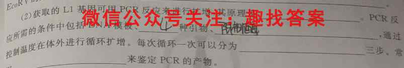 2023届百师联盟高三一轮复*联考(四)山东卷生物试卷答案
