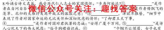 2023届神州智达高三题型专练与纠错活页练 新高考 二语文