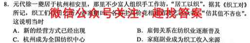 2023年普通高等学校招生统一考试新S3·最新模拟卷(七)历史