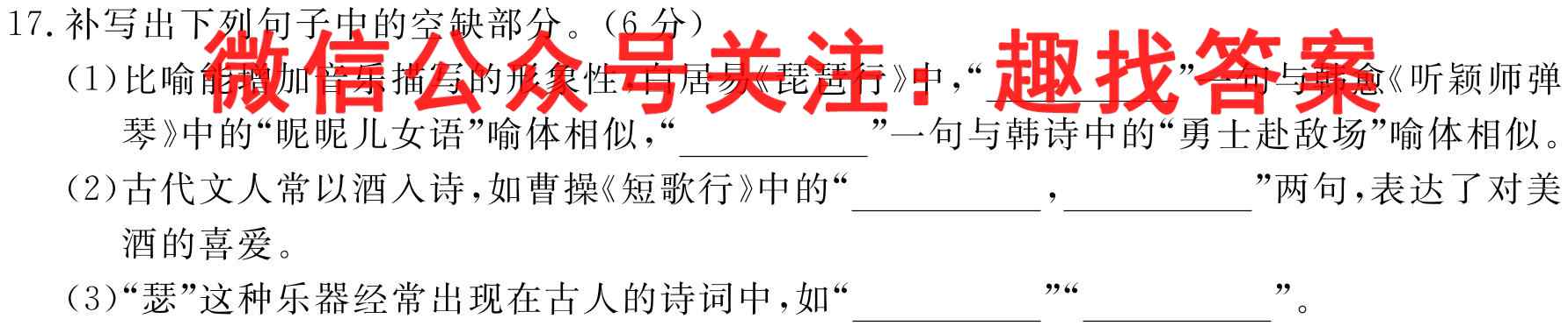 2023届培优限时练·名校信息优化卷(四)4语文