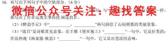 衡水金卷先享题2022-2023上学期高三六调考试(老教材)语文