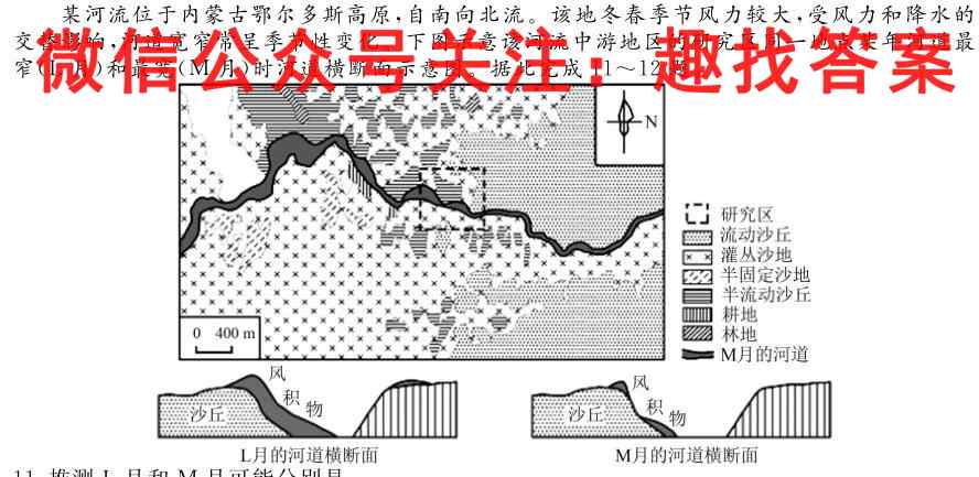 2023年普通高等学校招生全国统一考试仿真模拟试卷(一)1地理