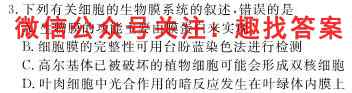 高考必刷卷 2023年全国高考名校名师联席名制 信息卷(六)6生物
