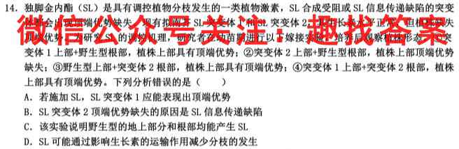 2023年全国高考·仿真模拟卷(二)2生物