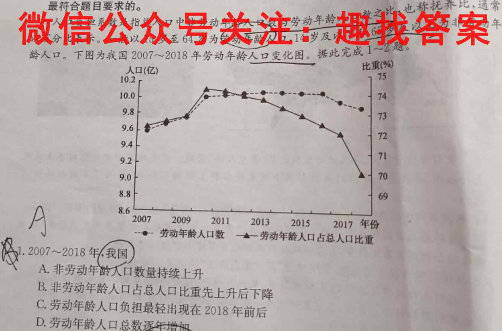 非凡吉创2022-2023学年高三TOP二十名校调研模拟卷二地理