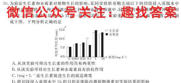 学普试卷·2023届高三第五次(模拟版)生物