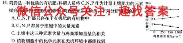 2023届衡水金卷先享题调研卷 山东专版 二生物