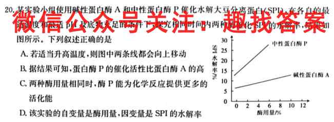 2022~2023年度河南省高三年级模拟考试(23-213C)生物