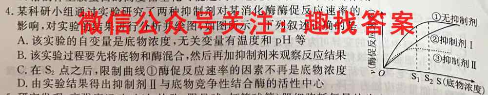 2023届高考信息检测卷(新高考)五5生物