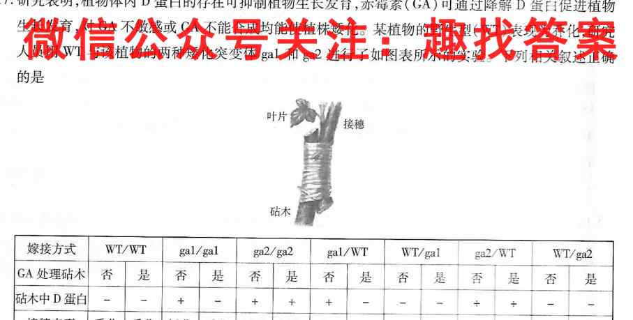 名校之约 2023届高三新高考考前模拟卷(二)2生物