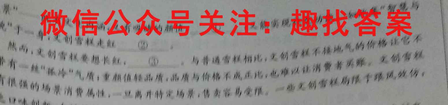2023届衡水金卷先享题调研卷 湖南专版 四语文