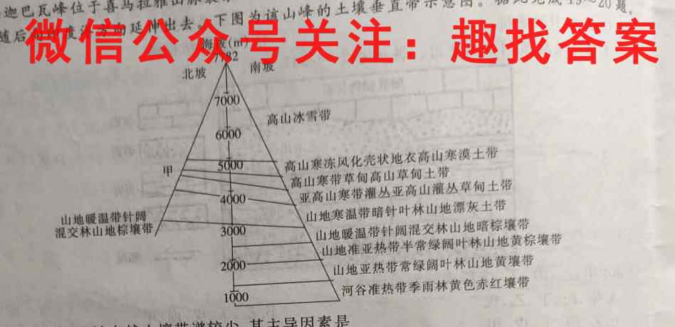 2023年永州市高考第二次适应性考试地理