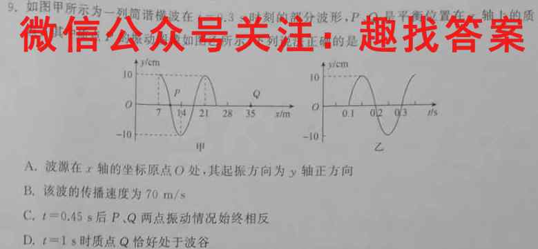 2023年普通高等学校招生全国统一考试·仿真模拟卷(四)4物理