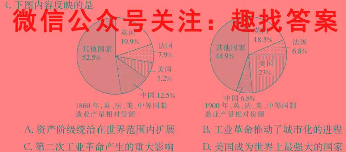 百师联盟2023届高三一轮复习联考(四)广东卷政治