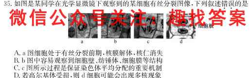 2023年普通高等学校招生全国统一考试·金卷(五)5生物