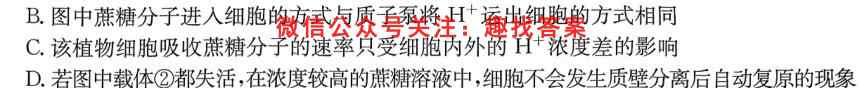 全国名校联考 2023届高三第六次联考试卷生物