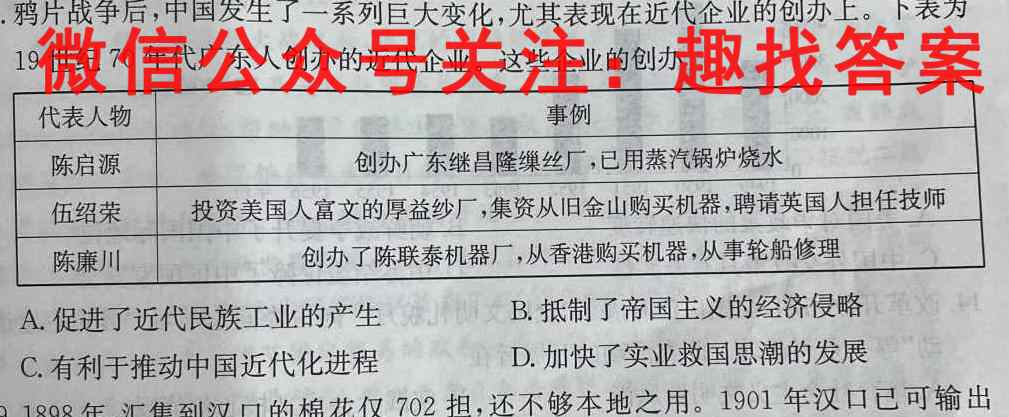 2023届福建省普通高中学业水平合格性考试(八)8政治