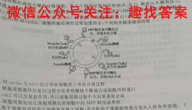 河北省2023届高三年级大数据应用调研联合测评(Ⅱ)生物试卷答案