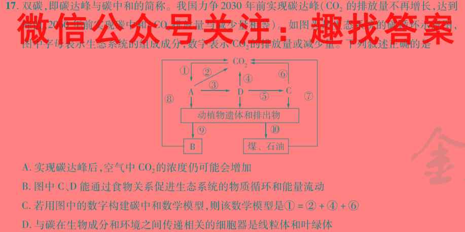 2022-2023神州智达高三省级联测考试质检卷Ⅱ(3三)生物
