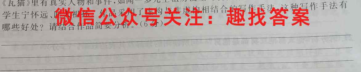 2023届高三全国统一招生考试信息冲刺卷(五)5语文