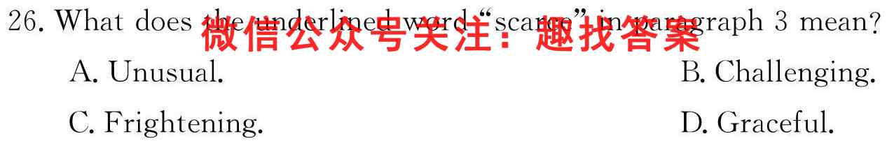 耀正文化(湖南四大名校联合编审)·2023届名校名师测评卷(四)4英语