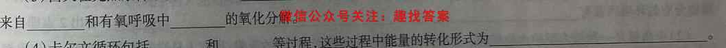 2023届普通高等学校招生全国统一考试仿真模拟卷(六)6生物试卷答案
