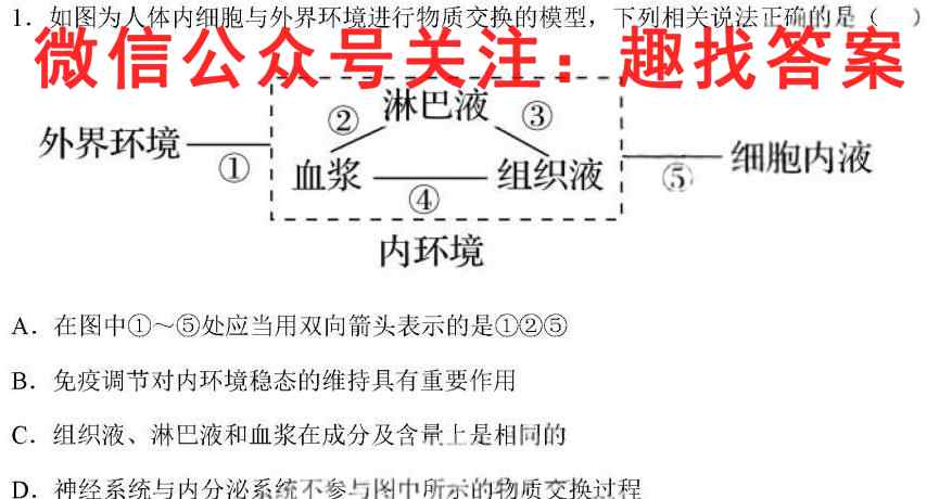 名校之约 2023届高三新高考考前模拟卷(二)2生物试卷答案