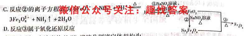 九师联盟 2022-2023学年高三1月质量检测(L/X)G化学