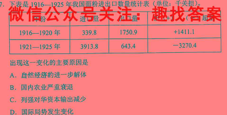 南平市2022-2023学年第一学期高二期末质量检测(2023.02)政治试卷d答案