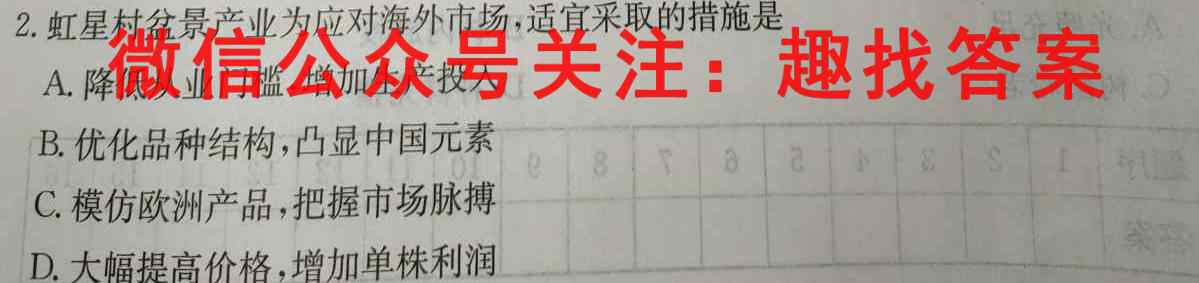 辽宁省2022~2023学年第一学期高一期末质量检测(23048A)地理