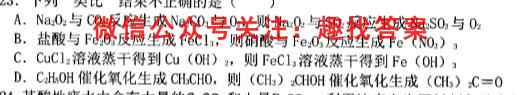 2023年云南省23届秋季高一期末模拟卷(23-209A)化学