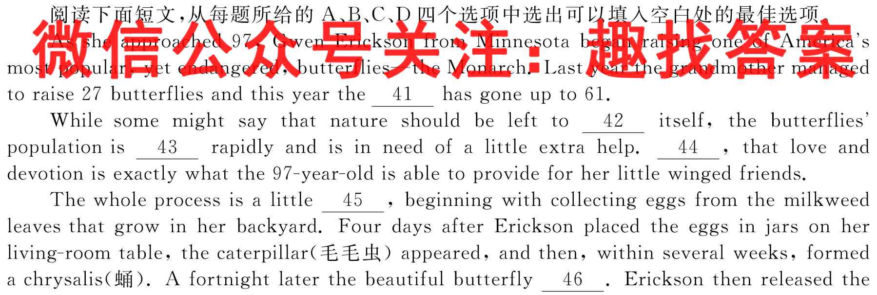 2023届1号卷·A10联盟高三开年考(新教材)英语试题