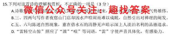 走向重点 2023年高考密破考情卷 宁夏(四)4语文