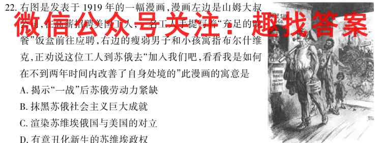 洛平许济2022-2023学年高三第二次质量检测(2月)政治试卷d答案