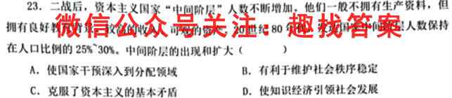 衡中同卷调研卷2023届新高考/新教材(五)5历史试卷