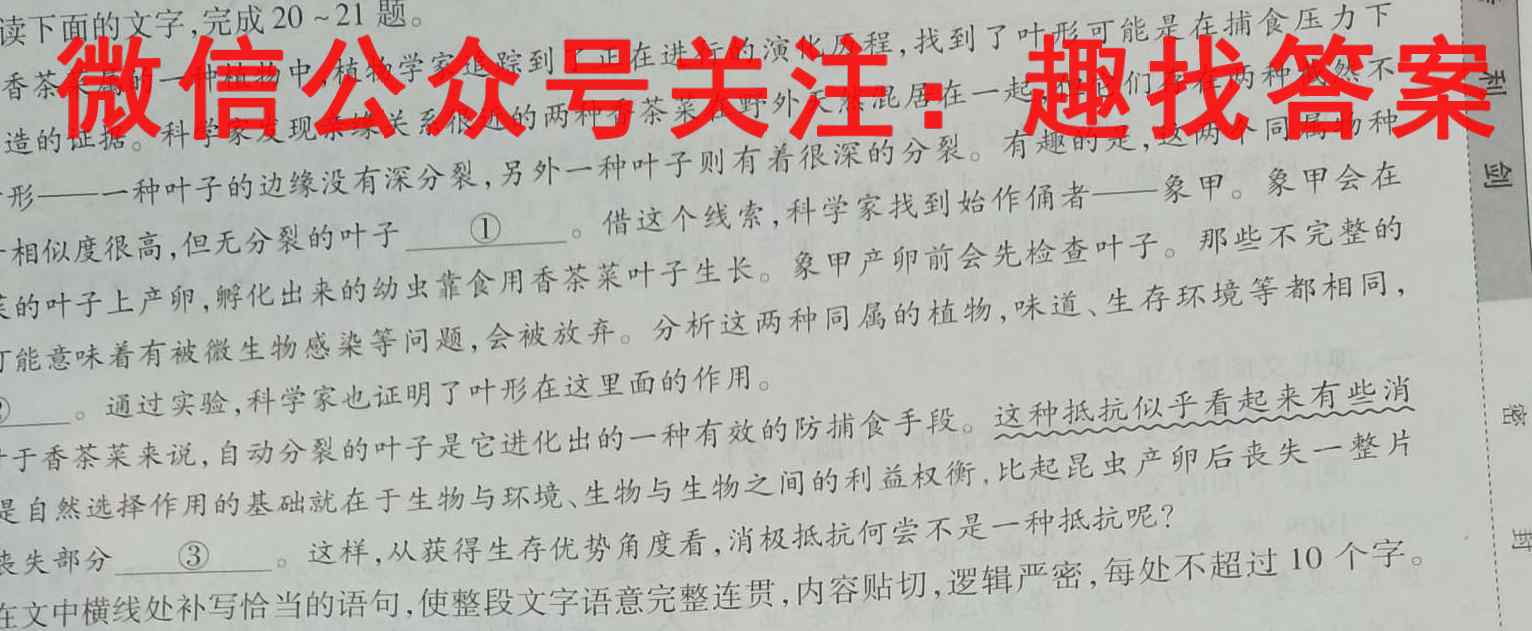 福建省三明一中2022-2023学年高三下学期第一次模拟考试(2023.02)语文